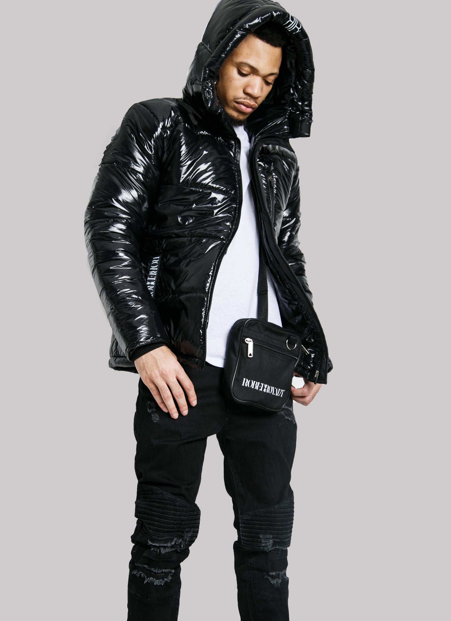 Black Fitted Puffer Coat